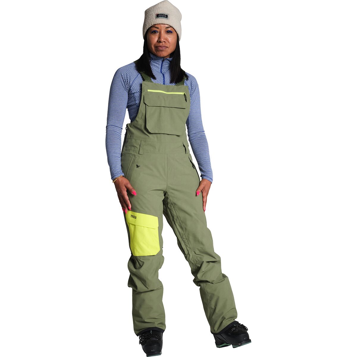 Image of Trew Gear Astoria Bib - Women's Olive, XS