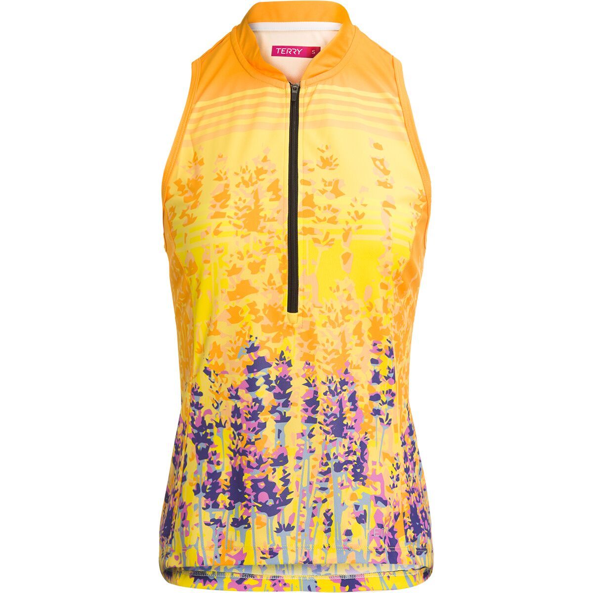 Terry Bicycles Sun Goddess Sleeveless Jersey - Women's Lavender Fields, XL