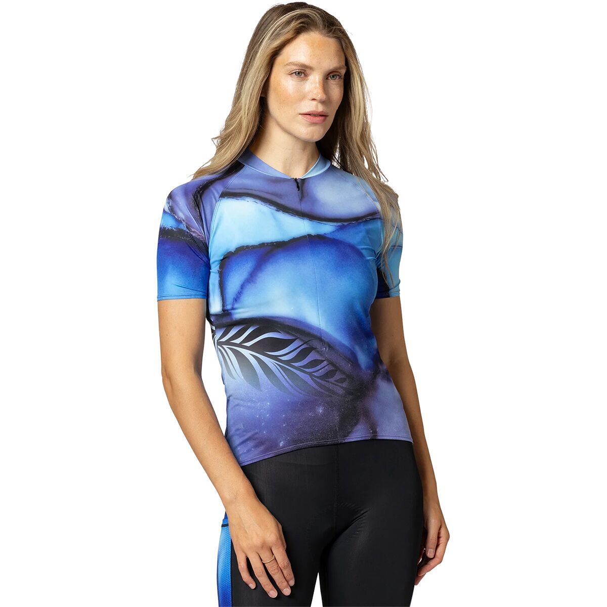 Image of Terry Bicycles Soleil Short-Sleeve Jersey - Women's Blue Monarch, XL