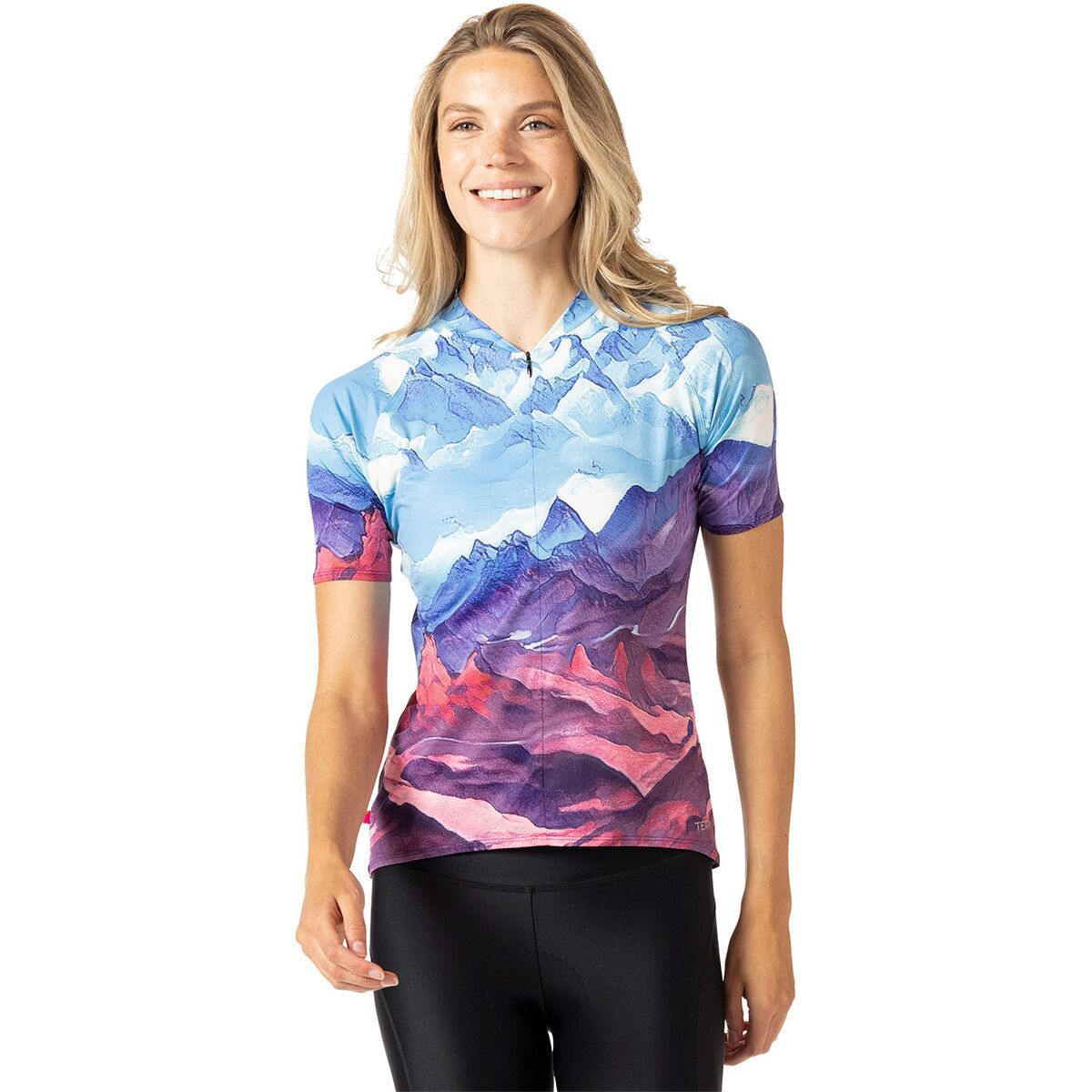 Terry Bicycles Soleil Short-Sleeve Jersey - Women's Passo Azurra, L