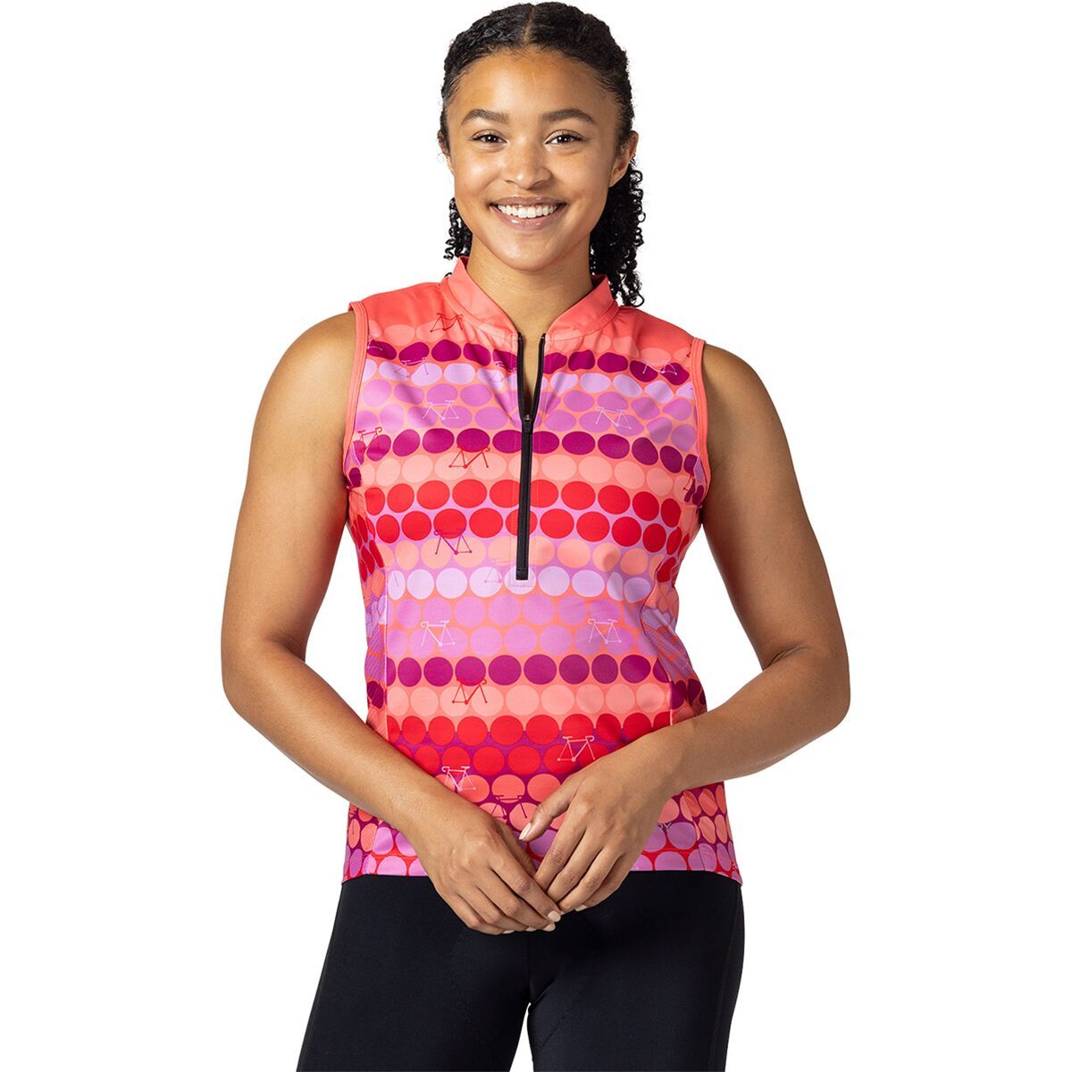 Terry Bicycles Breakaway Mesh Sleeveless Jersey - Women's Pink Dots, 3X