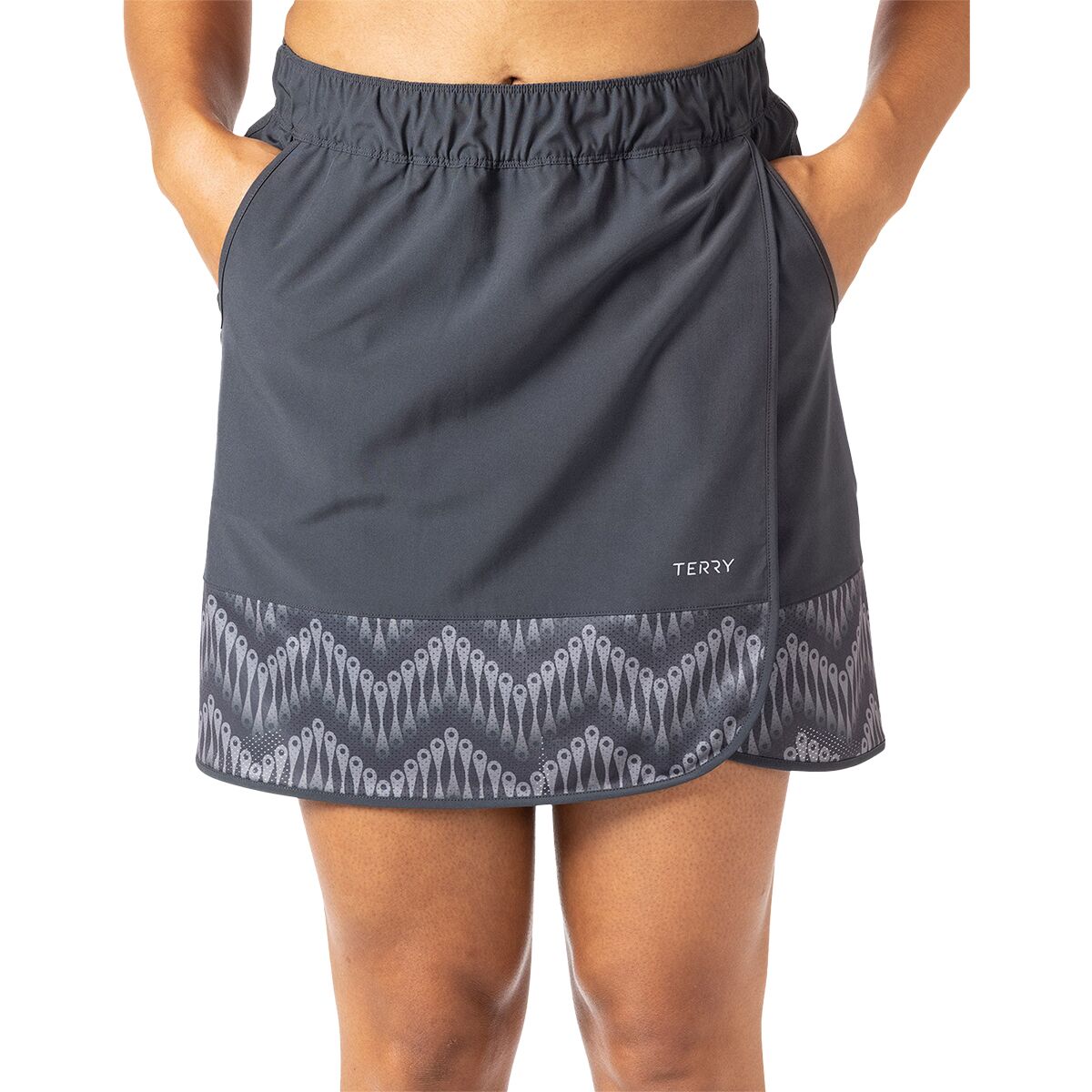 Terry Bicycles Terry Bicycles Rover Skort - Women's Ebony/Speed Link, M