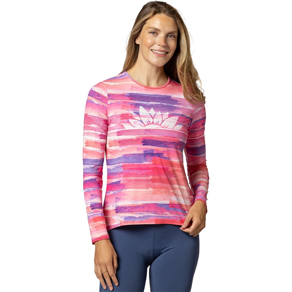 Image of Terry Bicycles Soleil Flow Long-Sleeve Top - Women's Lotus Flow, XL