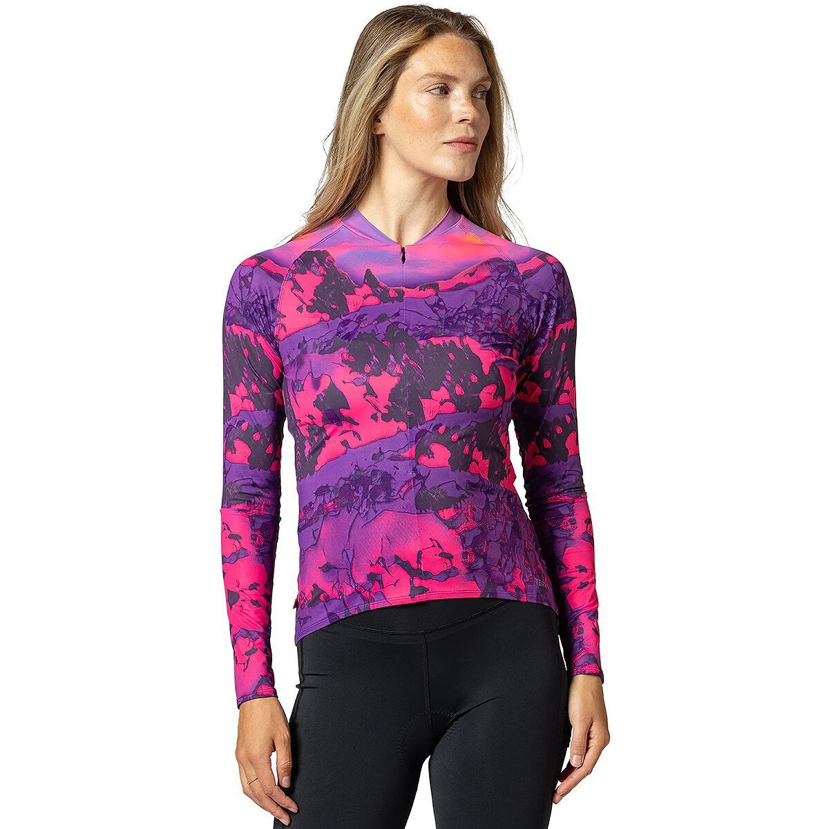 Image of Terry Bicycles Soleil Long-Sleeve Jersey - Women's Beartooth Fuchsia, M
