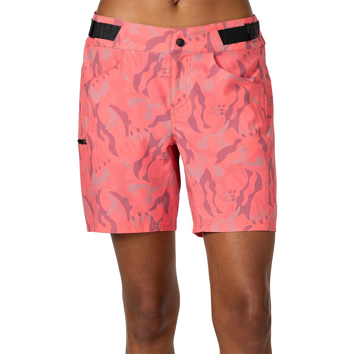 Image of Terry Bicycles Venture 7in Print Bike Short - Women's Coral Floral, L