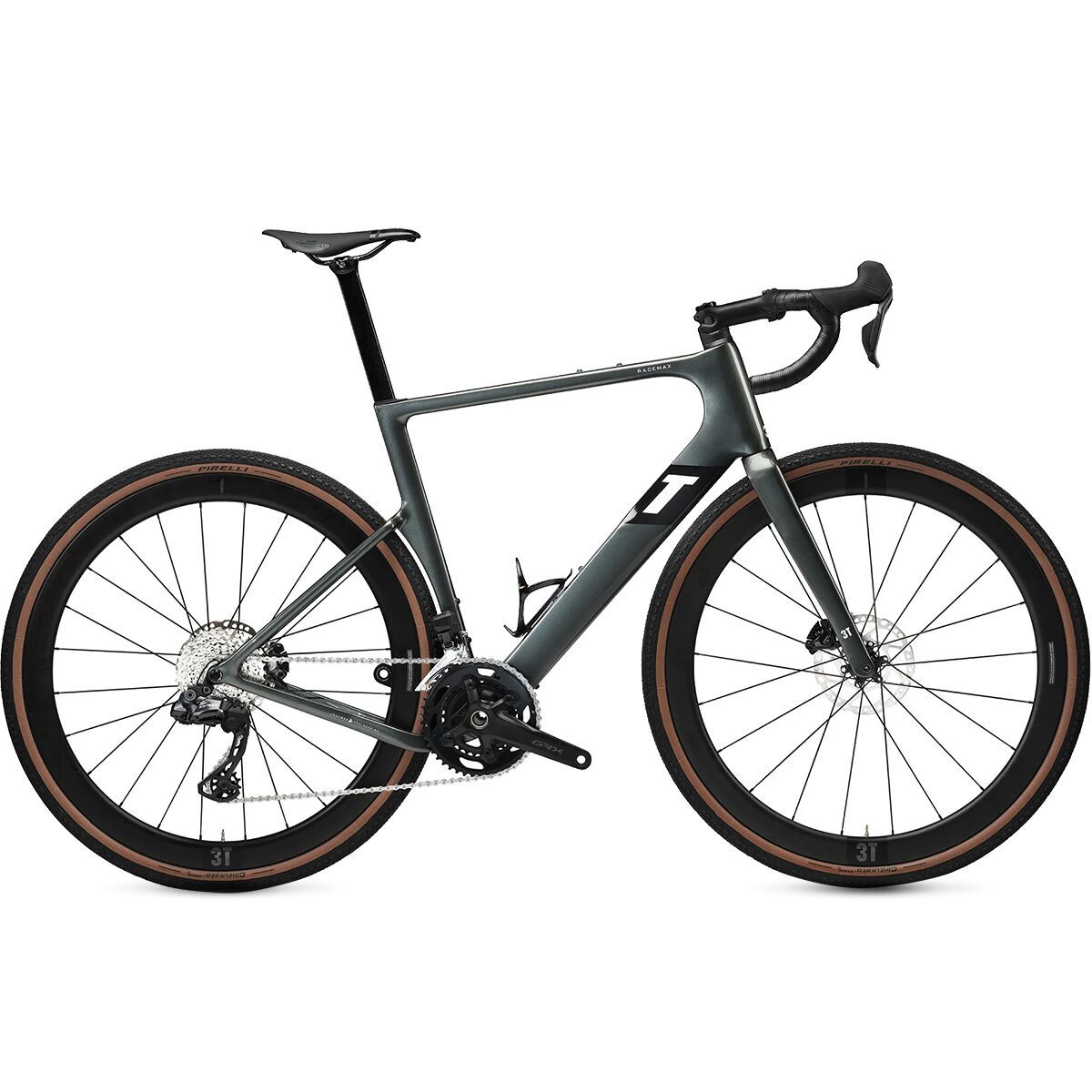 Image of 3T Racemax Integrale WPNT GRX Di2 2x Carbon Wheel Gravel Bike Camo, 56