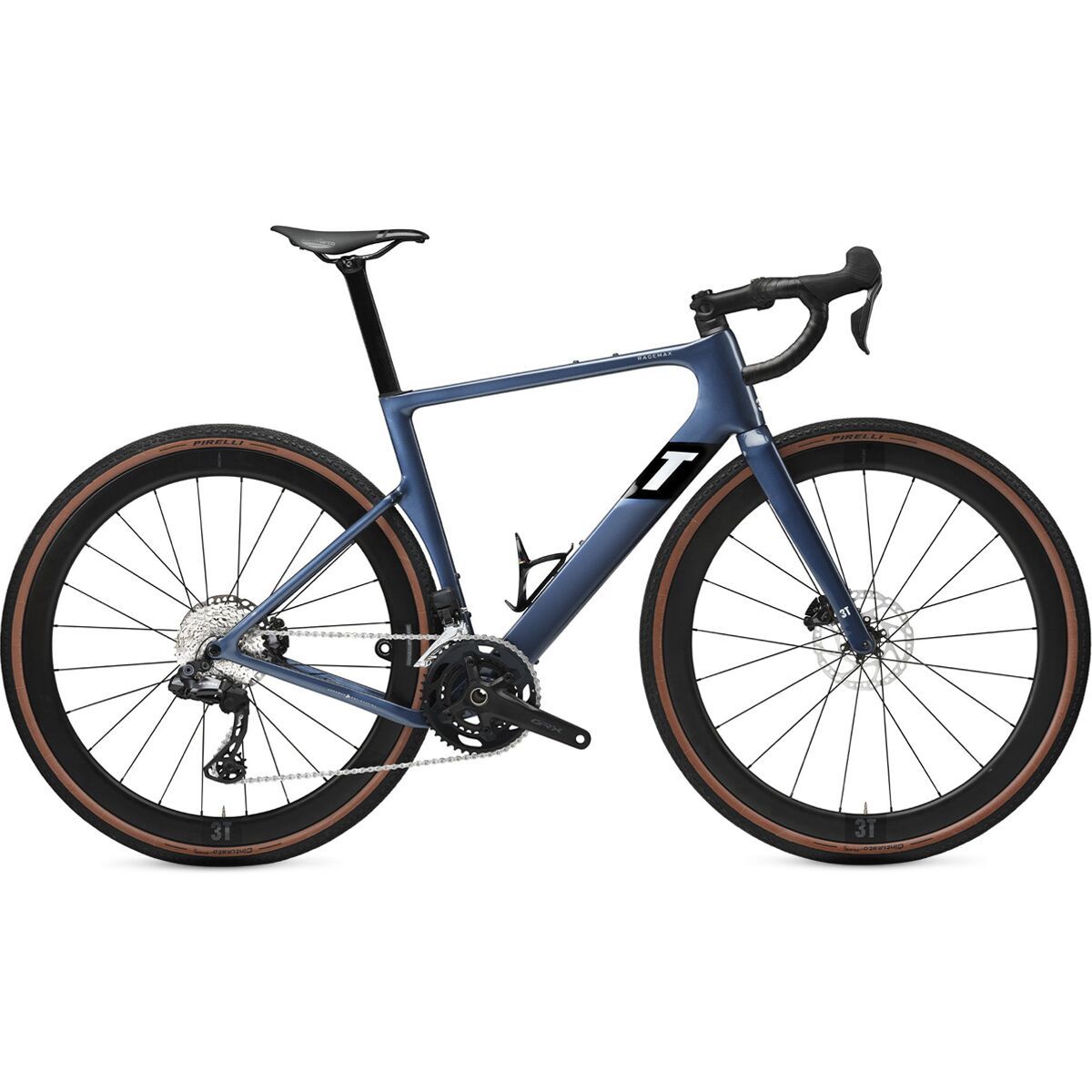 Image of 3T Racemax Integrale WPNT GRX Di2 2x Carbon Wheel Gravel Bike Indaco, 56