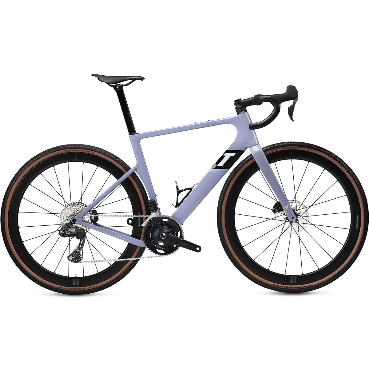 Image of 3T Racemax Integrale WPNT GRX Di2 2x Carbon Wheel Gravel Bike Malva, 51