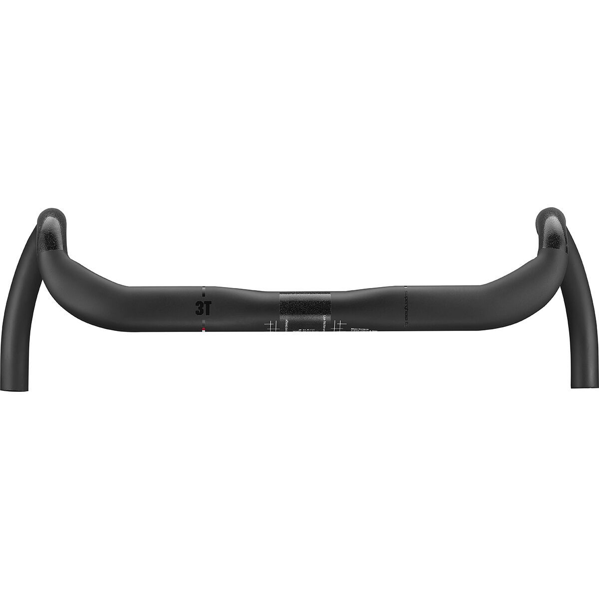 Image of 3T Superghiaia LTD Carbon Handlebar Stealth Black, 40cm