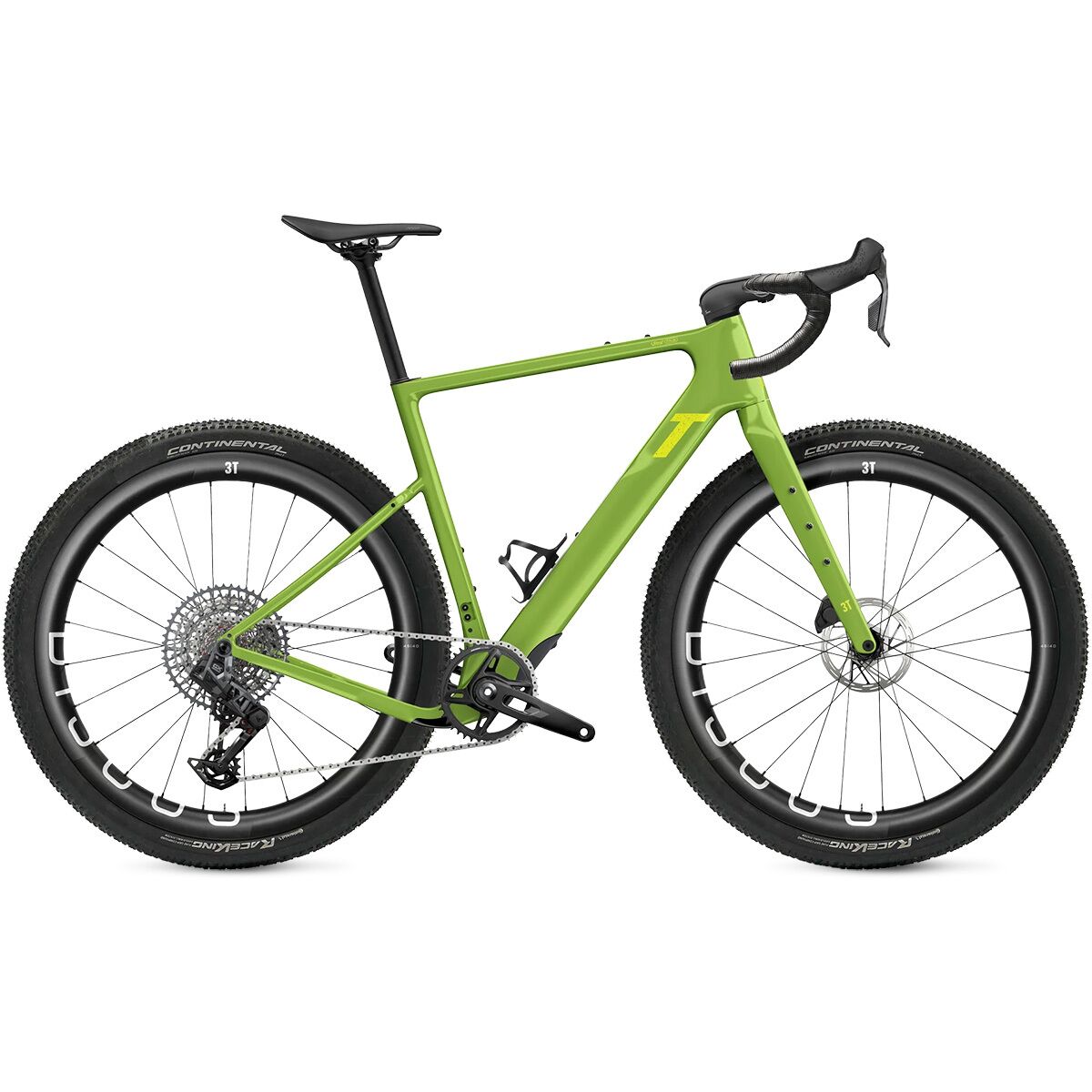 Image of 3T Ultra 2 Italia Rival/GX T-Type Carbon Wheel Gravel Bike Bamboo, L
