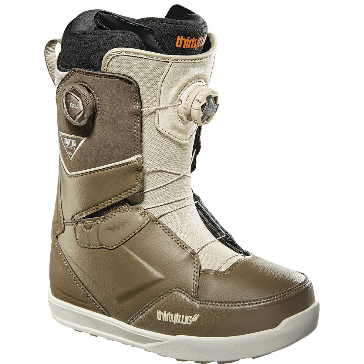 ThirtyTwo Lashed Double BOA Crab Grab Snowboard Boot - 2024 - Men's Brown/Tan