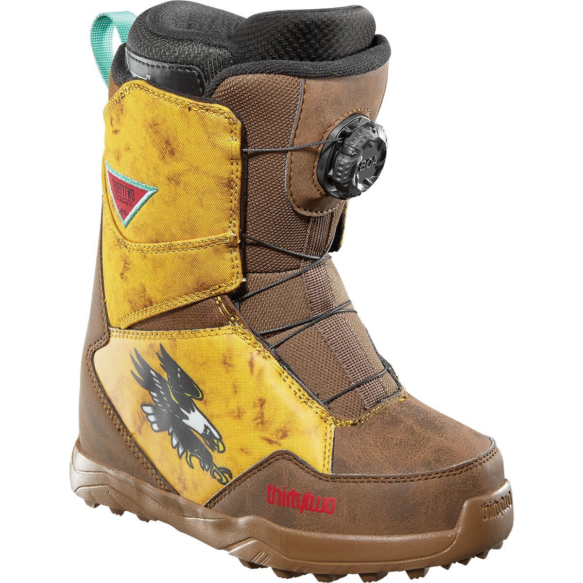 ThirtyTwo Lashed Boa Fava Snowboard Boot - 2025 - Kids' Tobacco, 2.0