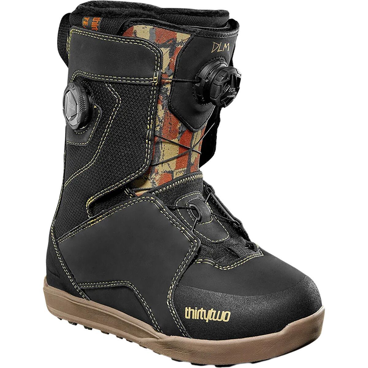 Image of ThirtyTwo Lashed Double Boa Melancon Snowboard Boot - 2026 - Women's Black/Gum, 6.5