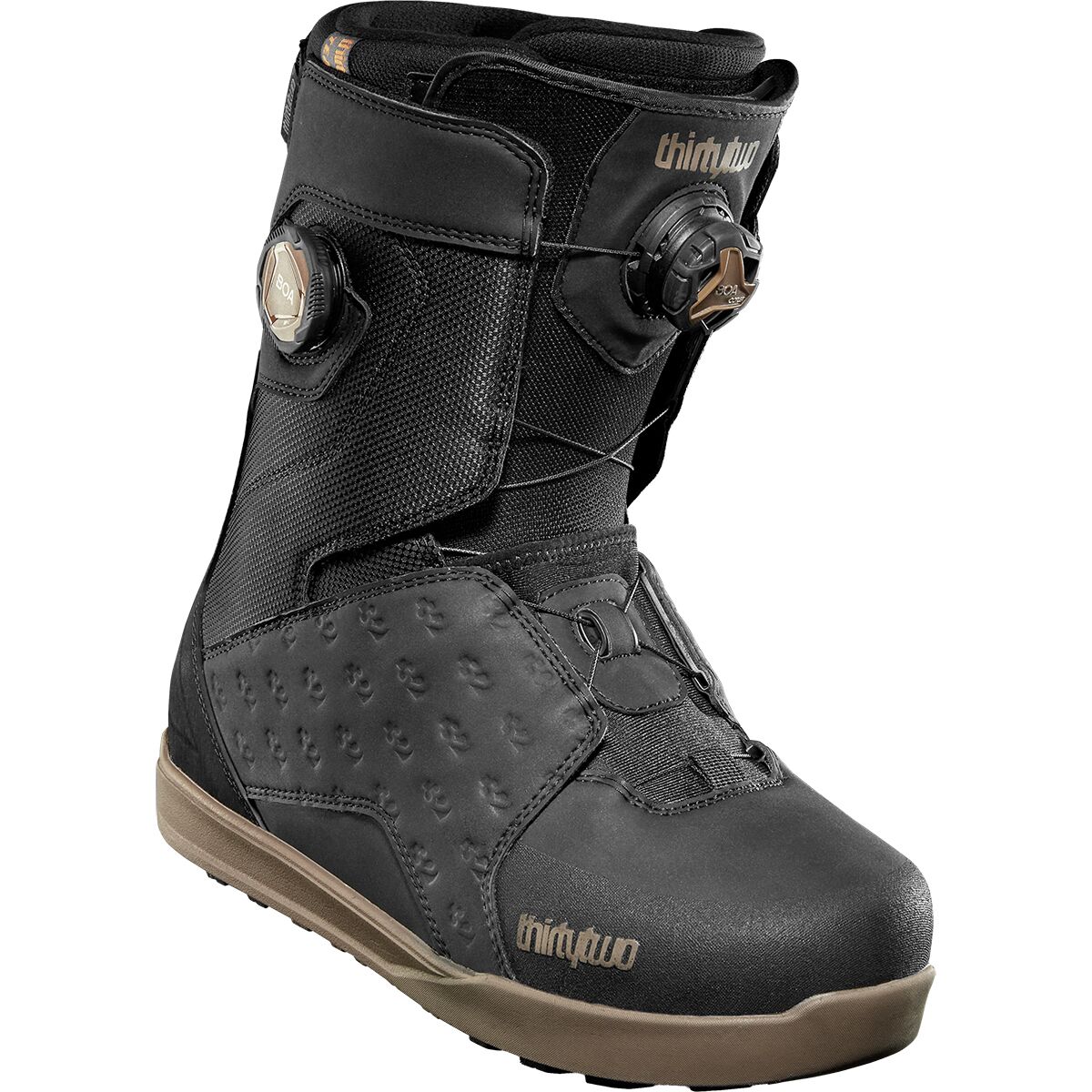 Image of ThirtyTwo Lashed Double Boa Snowboard Boot - 2026 - Men's Black/Gum, 8.5