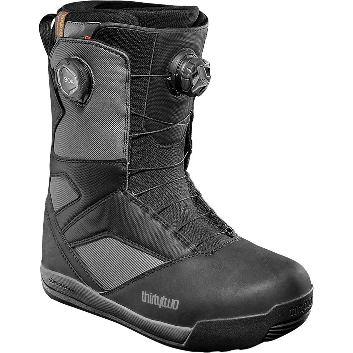 ThirtyTwo STW Double Boa Snowboard Boot - 2026 - Men's Black/Dark Grey, 11.0