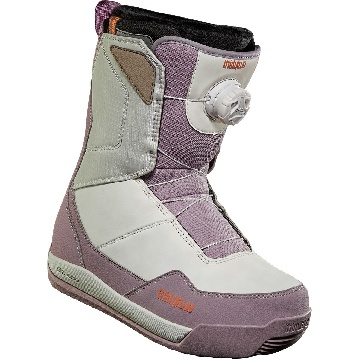 Image of ThirtyTwo Shifty Boa Snowboard Boot - 2026 - Women's Gray/Purple, 6.0