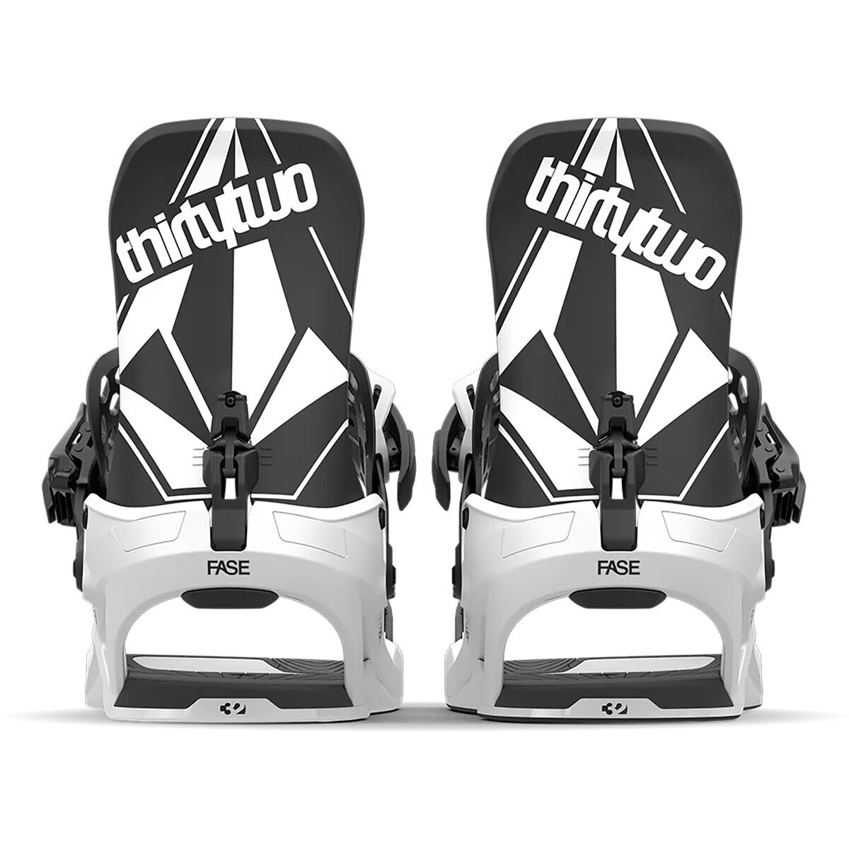 ThirtyTwo T32M Team FASE Bindings 2026 Volcom Black White Medium