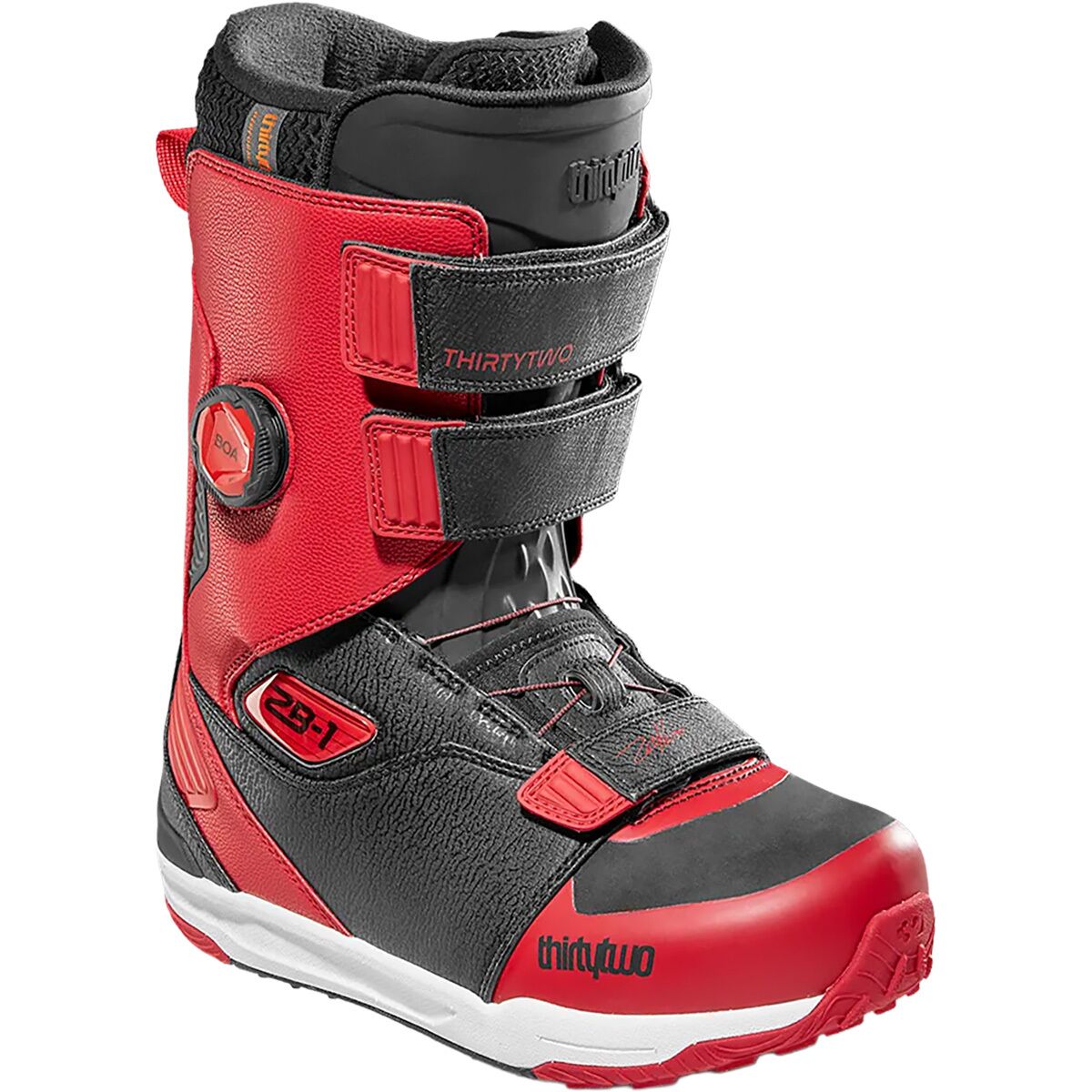 Image of ThirtyTwo ZB-1 Pro Boa Snowboard Boot - 2026 Black/Red, 10.0