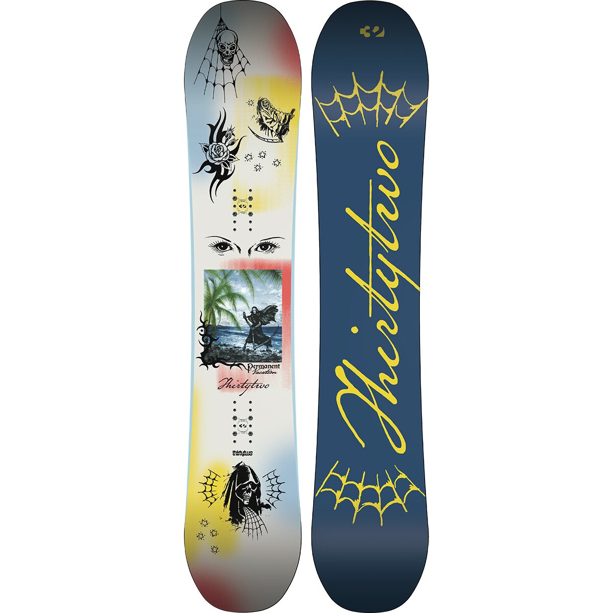 Image of ThirtyTwo Permanent Vacation Snowboard - 2027 White, 161cm