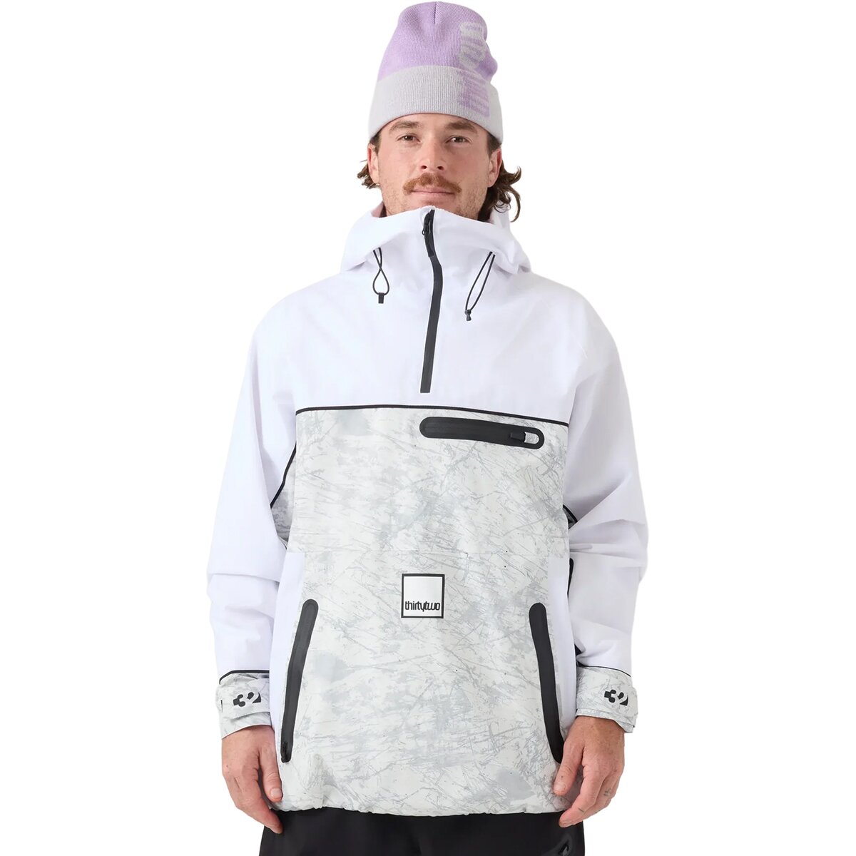 ThirtyTwo ThirtyTwo Light Anorak - Men's Black/White, L - $319.95 at Backcountry.com