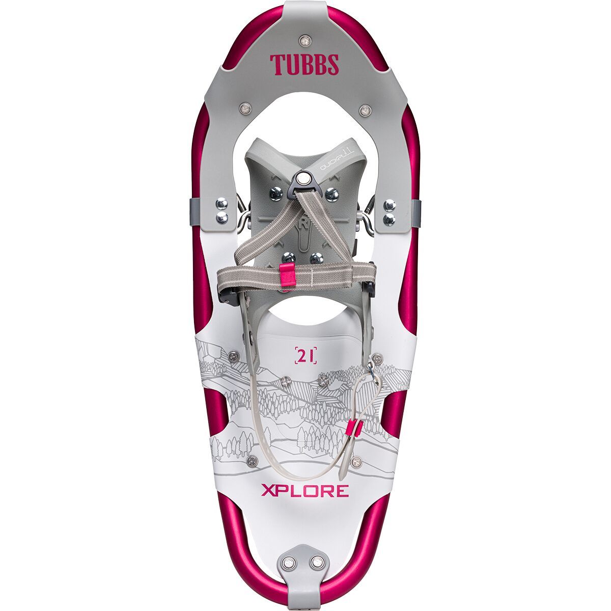 Image of Tubbs Xplore Snowshoe - Women's Rasberry Red, 21in