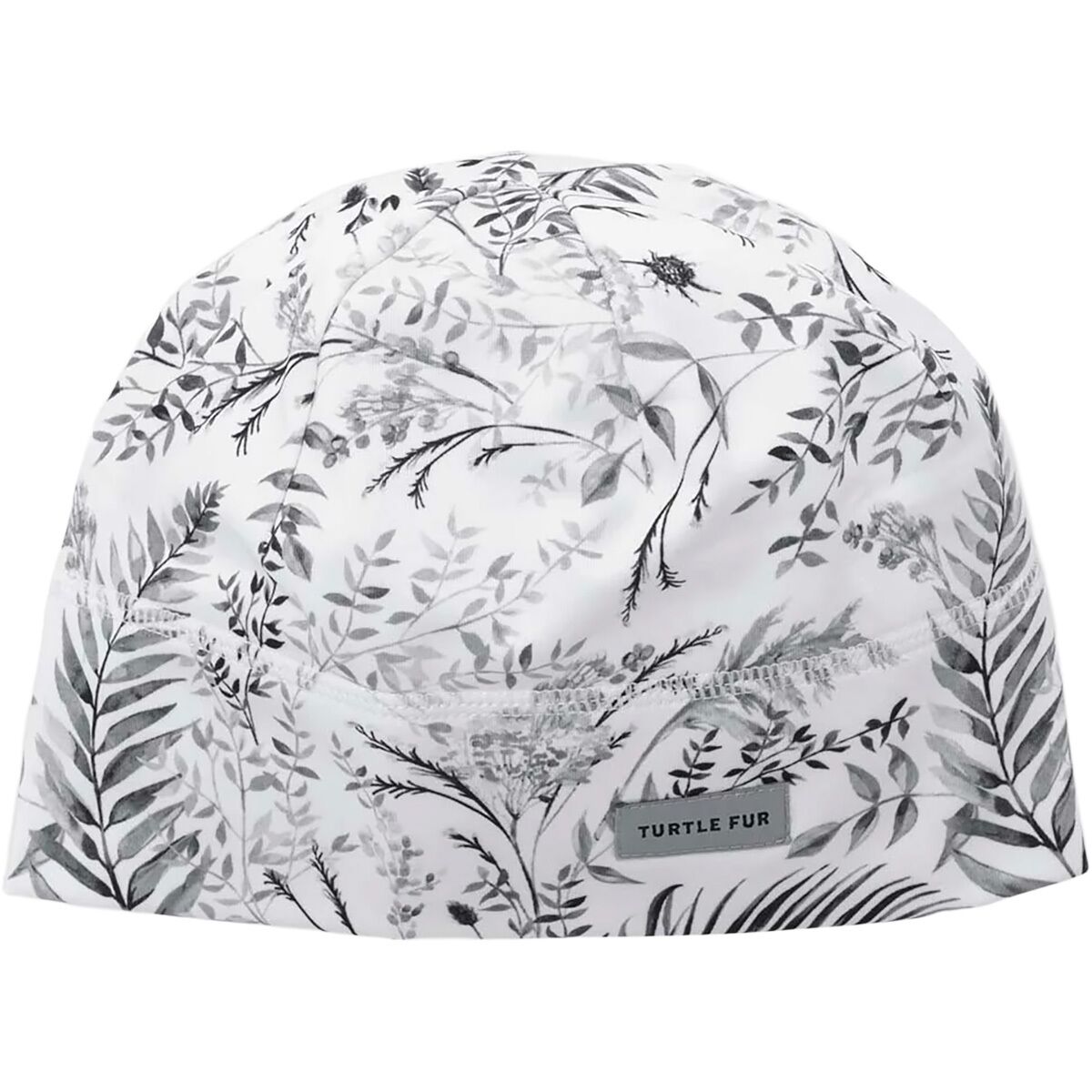 Image of Turtle Fur Comfort Shell Brain Shroud Print Beanie Powder Day Fronds, One Size