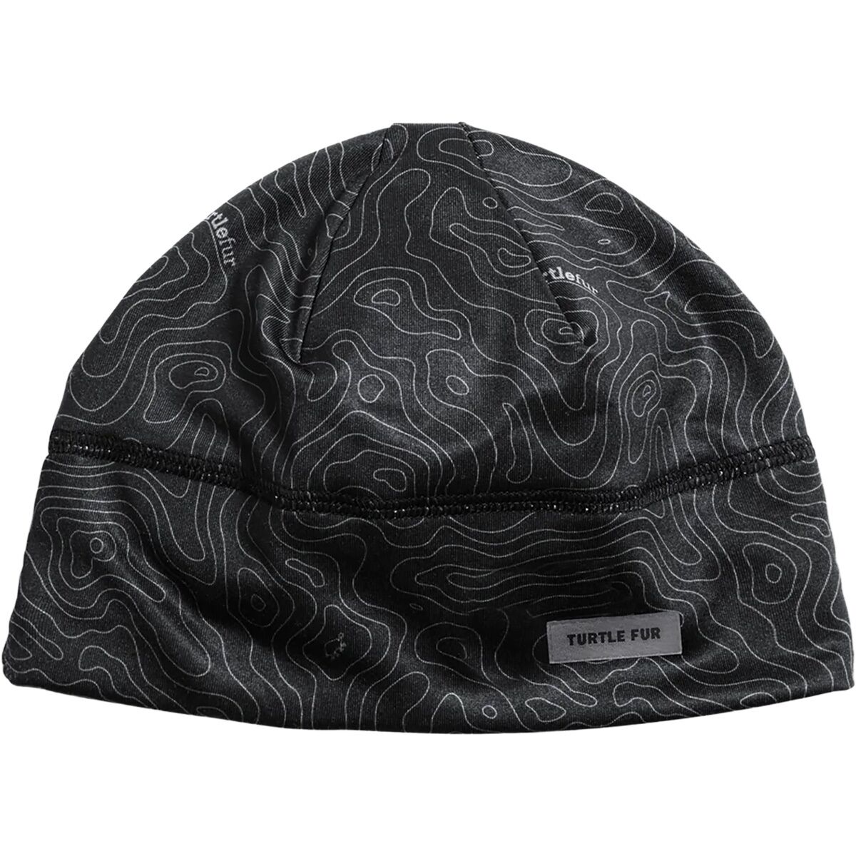 Image of Turtle Fur Comfort Shell Brain Shroud Print Beanie Topo B. Gray, One Size