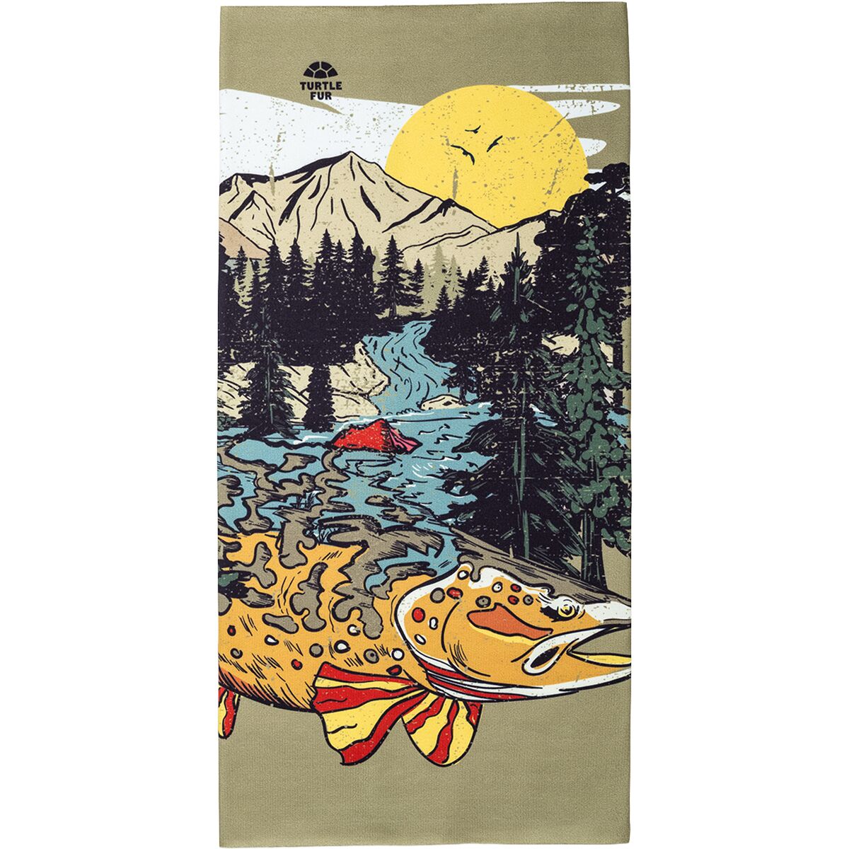 Image of Turtle Fur Comfort Shell Totally Tubular Print Limited Edition Gaiter Catch & Release, One Size