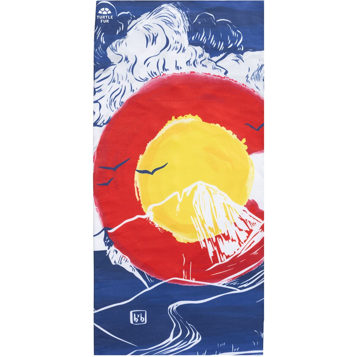 Image of Turtle Fur Comfort Shell Totally Tubular Print Limited Edition Gaiter Discover Colorado, One Size