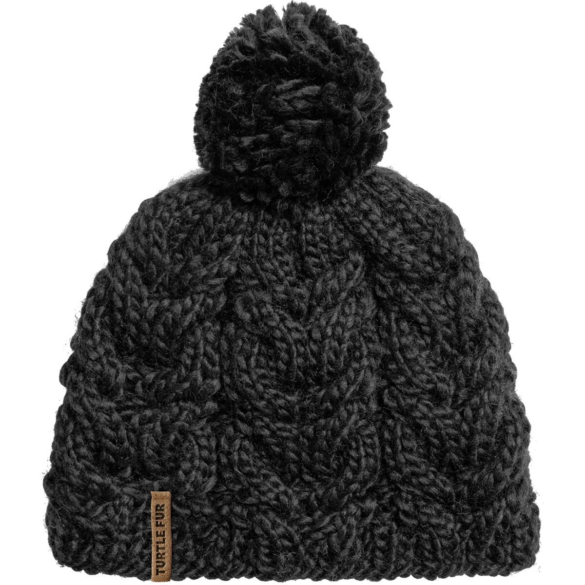 Image of Turtle Fur Merino Wool Millie Beanie Black, One Size