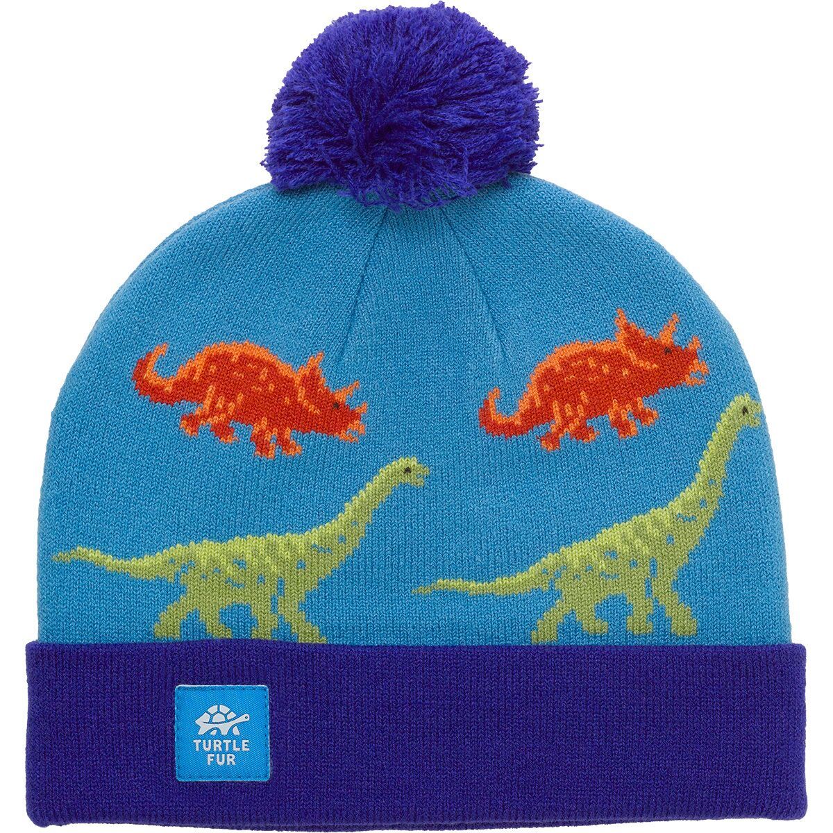 Turtle Fur Dino-Mite Beanie - Kids' Blue, One Size