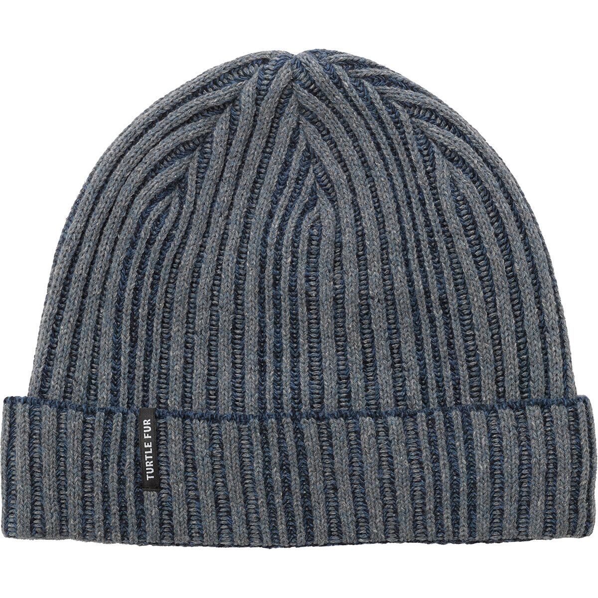 Image of Turtle Fur Ocean Ragg Wool Bryan Beanie Navy, One Size