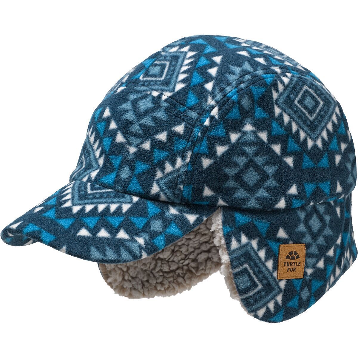 Image of Turtle Fur Printed Fleece Art Trapper + Comfort Lush Mesa Sky, One Size