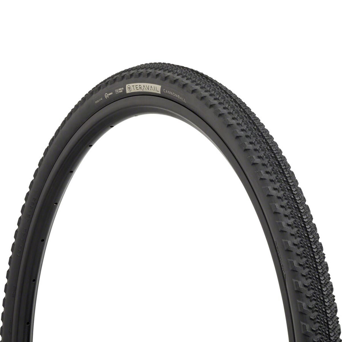 Image of Teravail Cannonball Tubeless Tire Black, Light and Supple, 700x42
