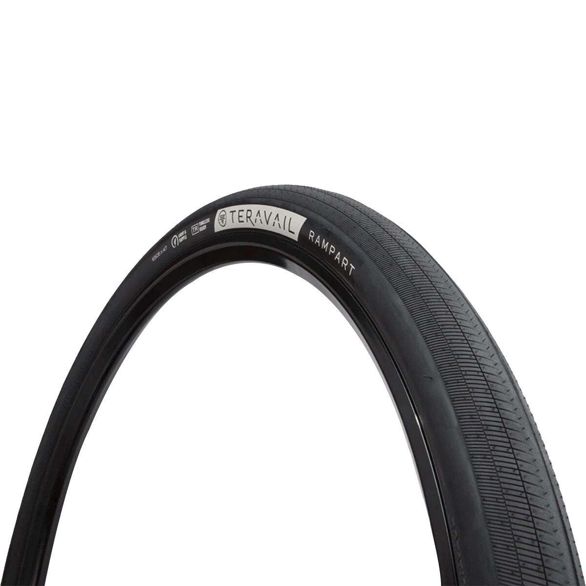 Image of Teravail Rampart Tubeless Tire Black, Durable, Fast Compound, 700x38