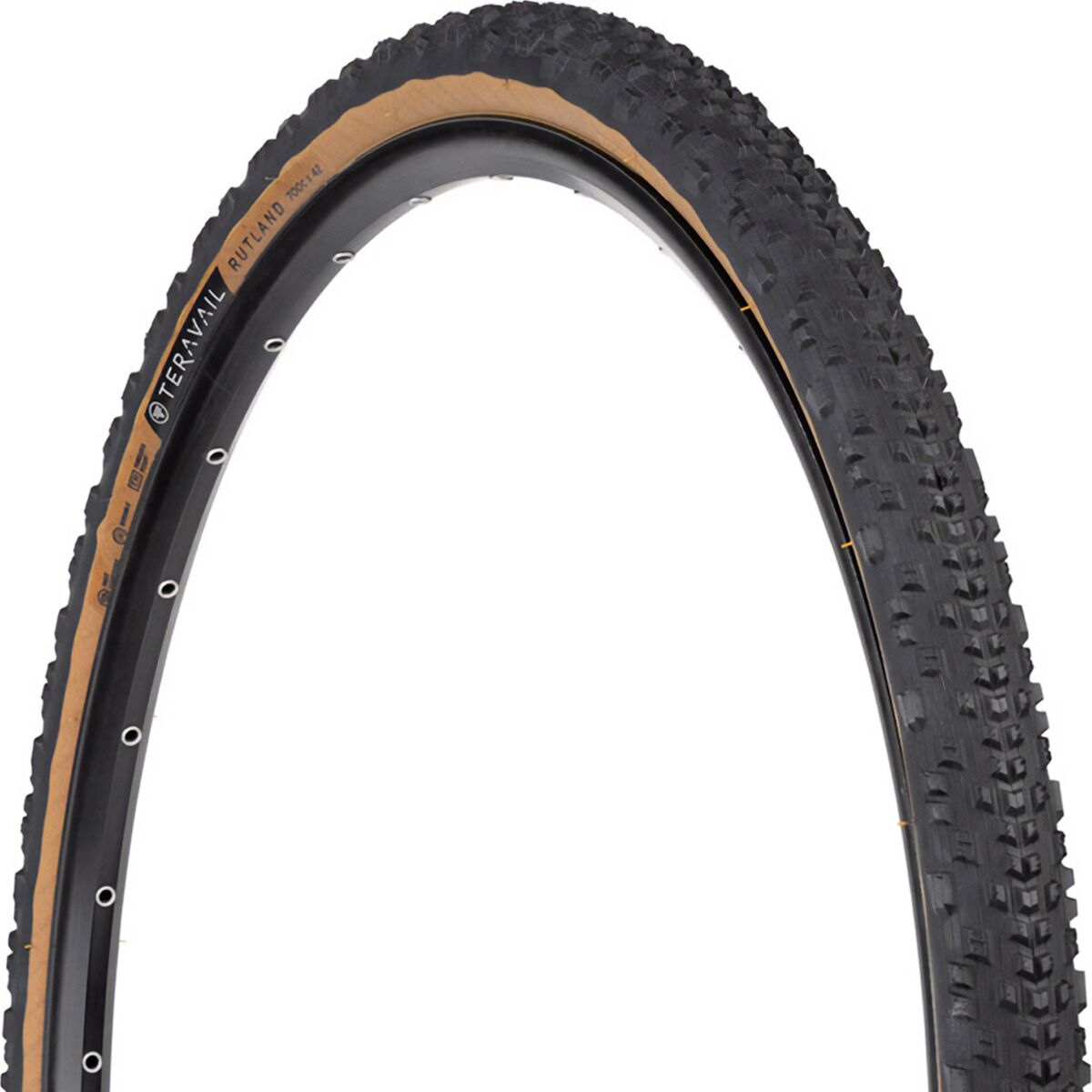 Image of Teravail Rutland Tubeless Tire Tan, Durable, 700x42
