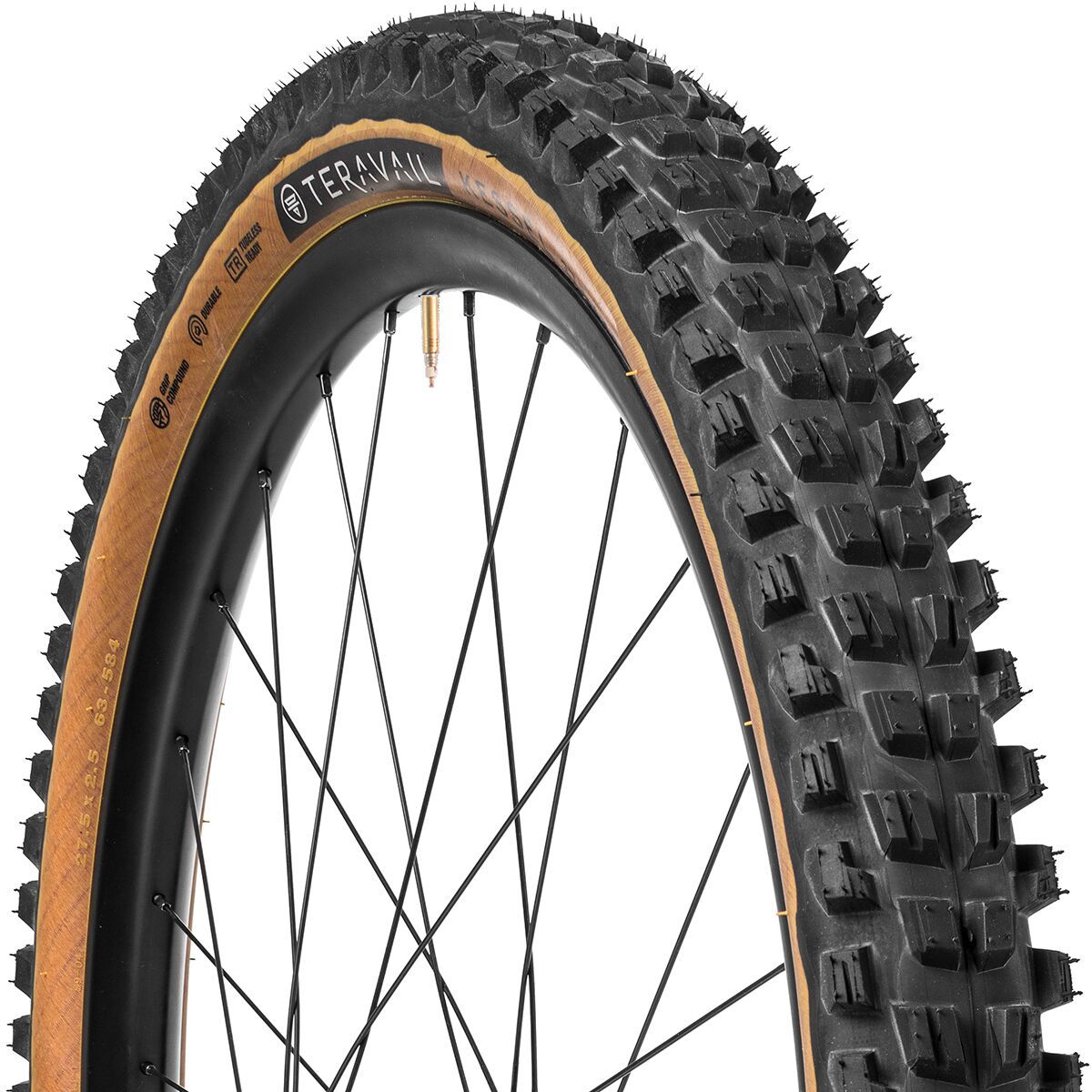 Image of Teravail Kessel 27.5in Tire Tan, 2.5in/Durable