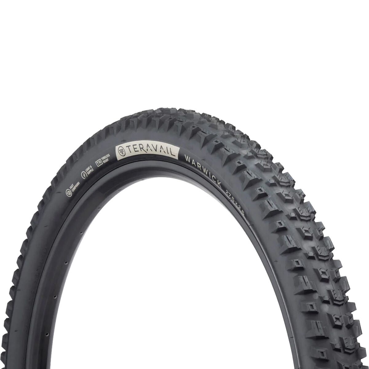 Image of Teravail Warwick Tire - 27.5in Black, Light & Supple/Fast, 27.5x2.5