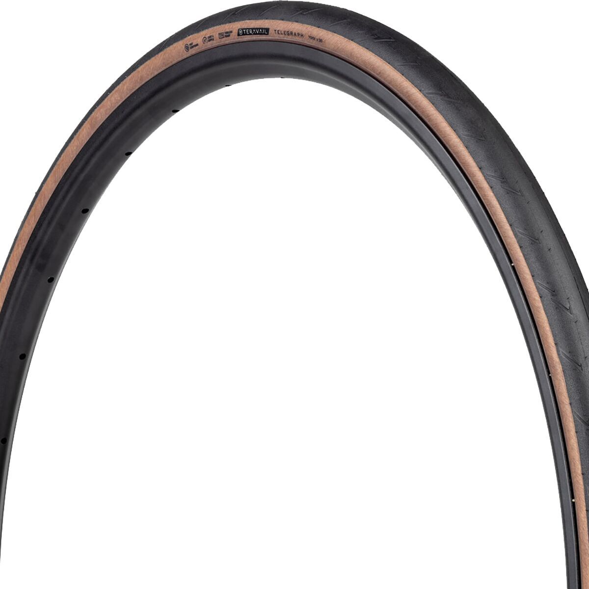 Image of Teravail Telegraph Tubeless Tire Black/Light and Supple, 700x28