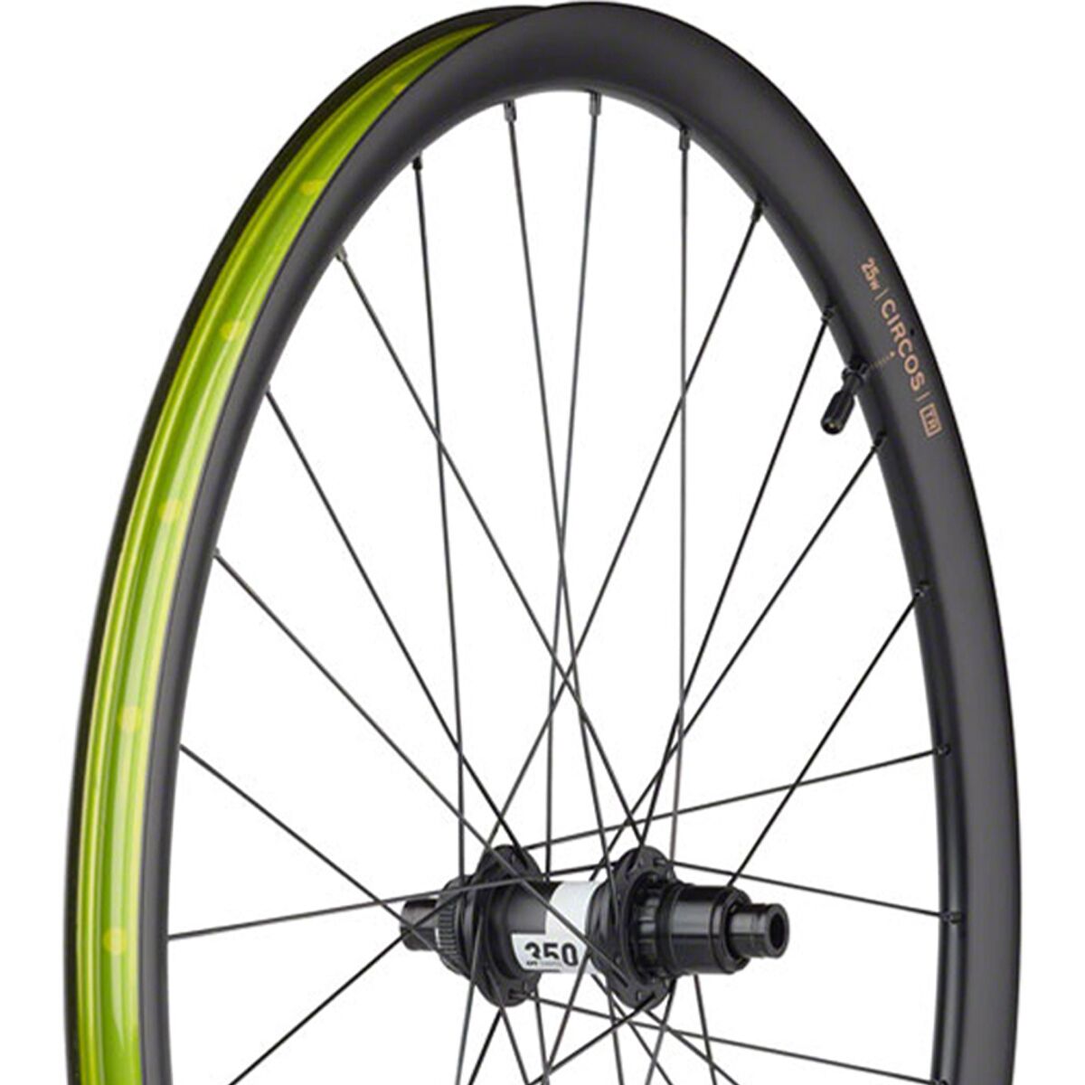 Image of Teravail Circos Carbon Gravel Wheel - 700c Centerlock, Black, Front, 12x100mm