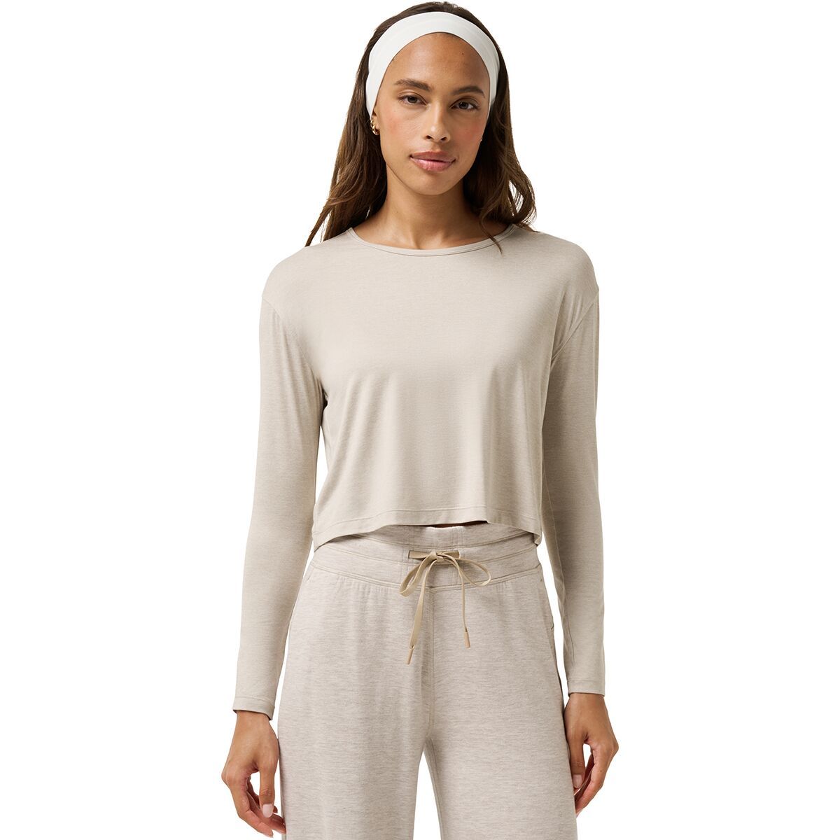 Image of TravisMathew Celestia Long-Sleeve Shirt - Women's Heather Savannah Tan, M