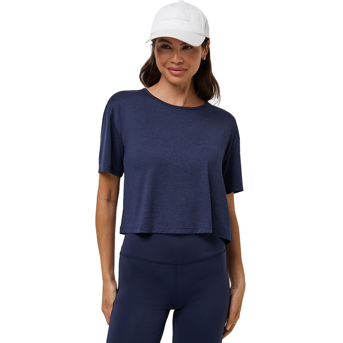 Image of TravisMathew Celestia Short-Sleeve Shirt - Women's Heather Navy Blazer, S