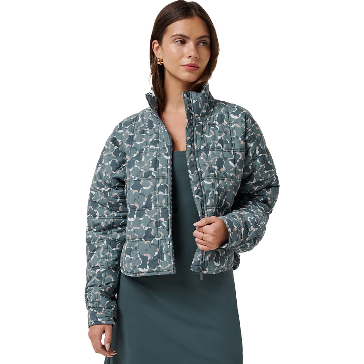 Image of TravisMathew City Edge Jacket - Women's Dark Slate Multi, XS