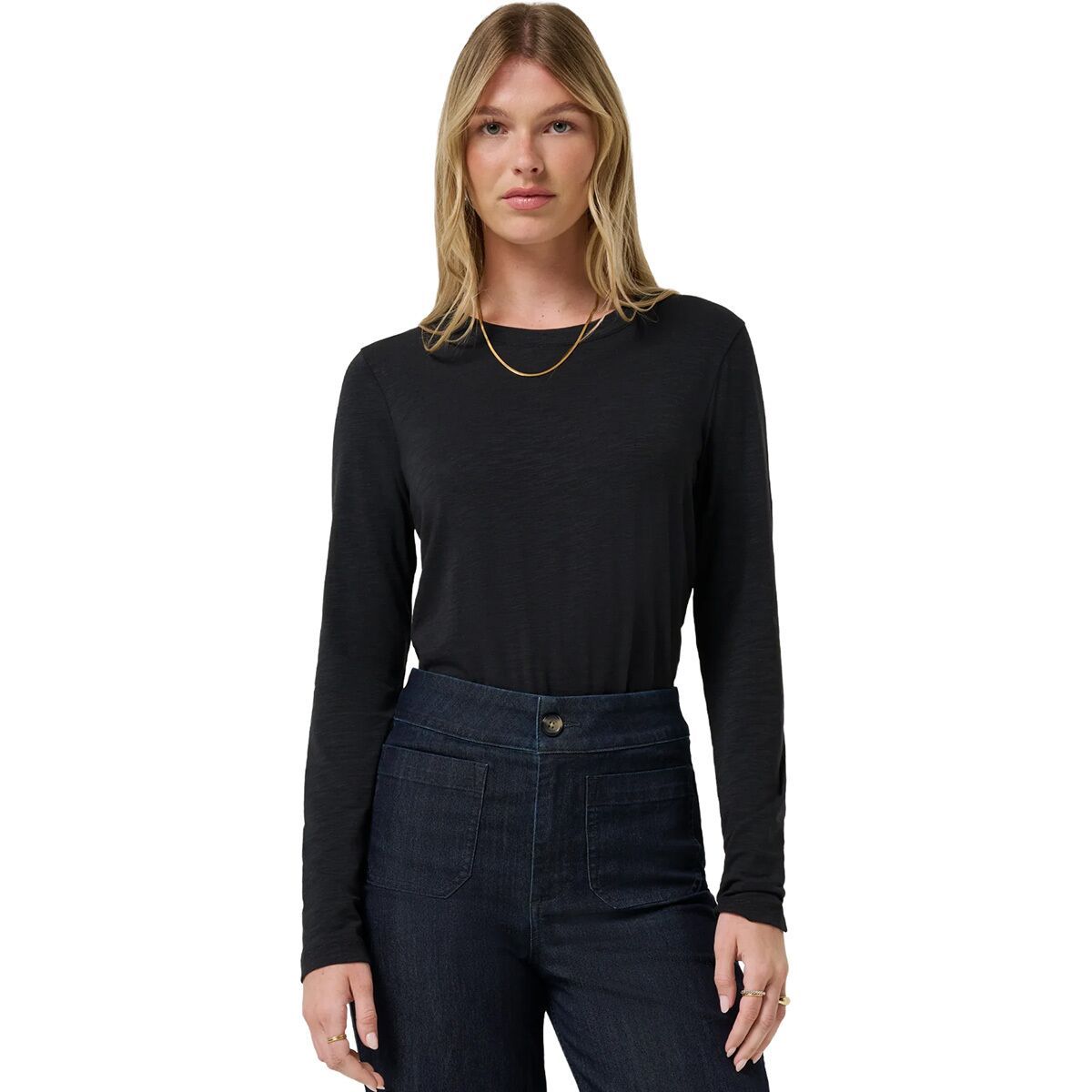 Image of TravisMathew Cloud Long-Sleeve T-Shirt - Women's Black, M