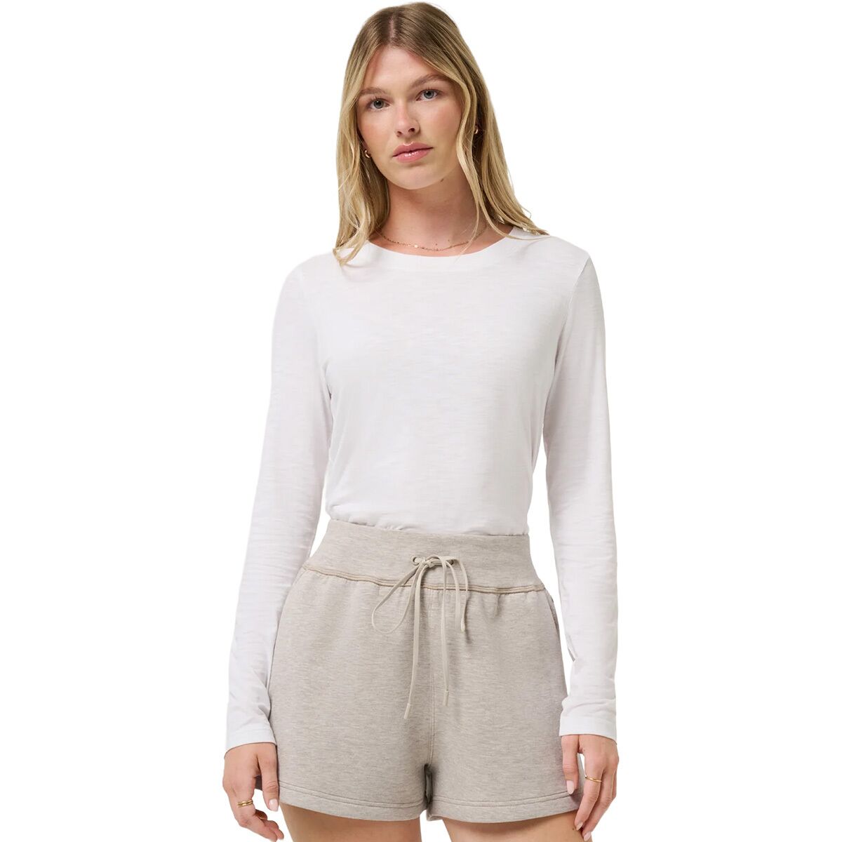 TravisMathew TravisMathew Cloud Long-Sleeve T-Shirt - Women's White, XL