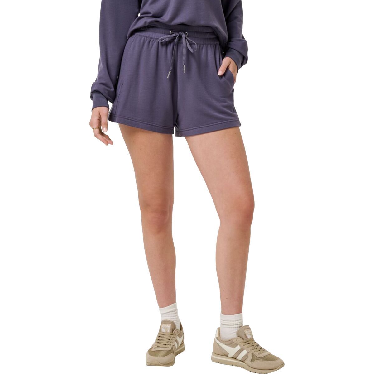 Image of TravisMathew Cloud Terry Easy Short - Women's Graystone, L