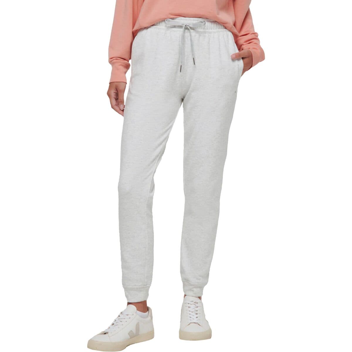 Image of TravisMathew Cloud Tie Jogger - Women's Heather Light Grey, XL