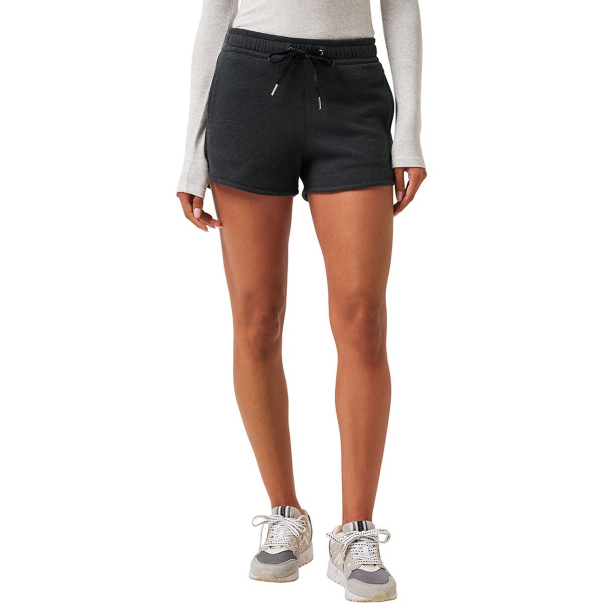 Image of TravisMathew Cloud Tie Short - Women's Heather Black, XS