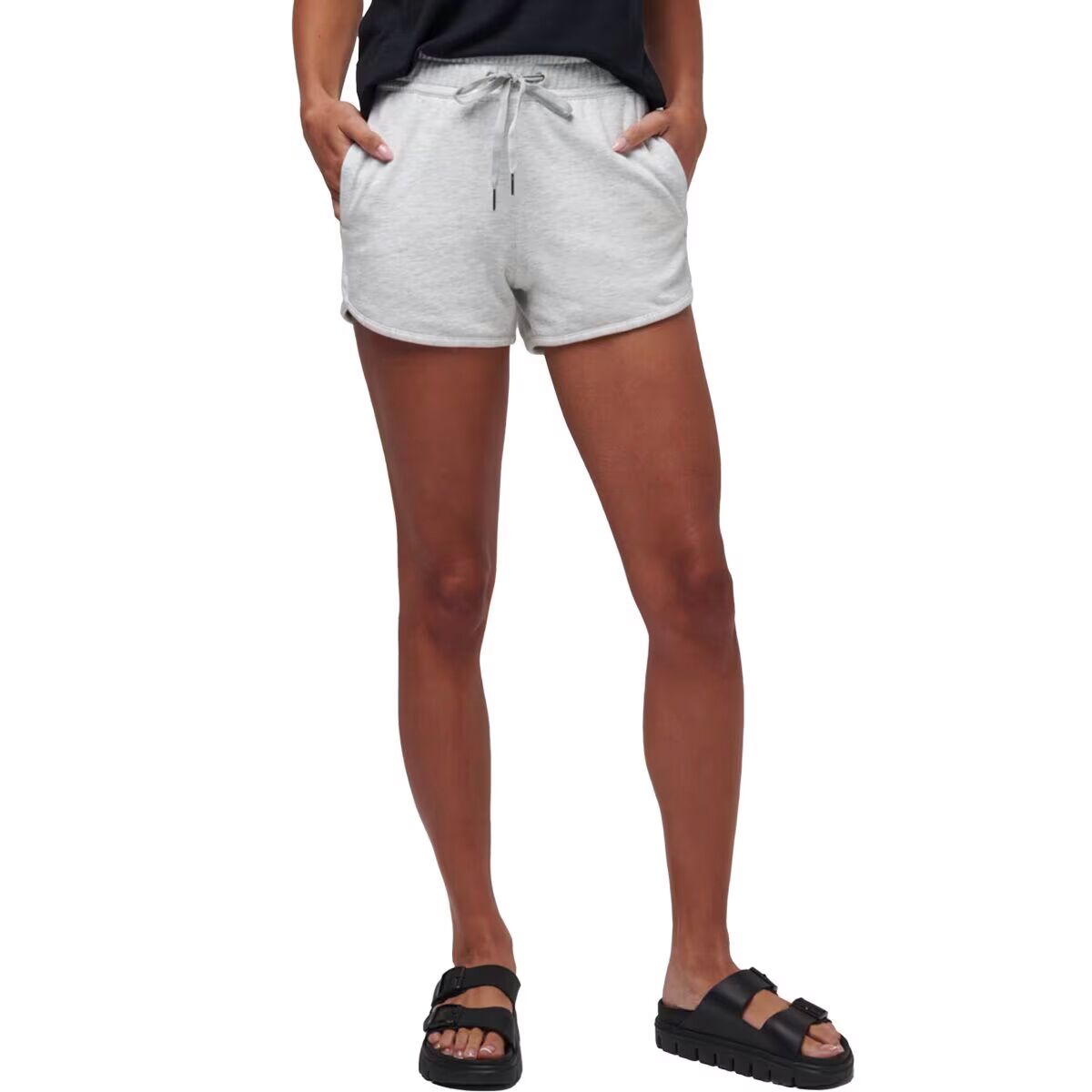 Image of TravisMathew Cloud Tie Short - Women's Heather Light Grey, XL