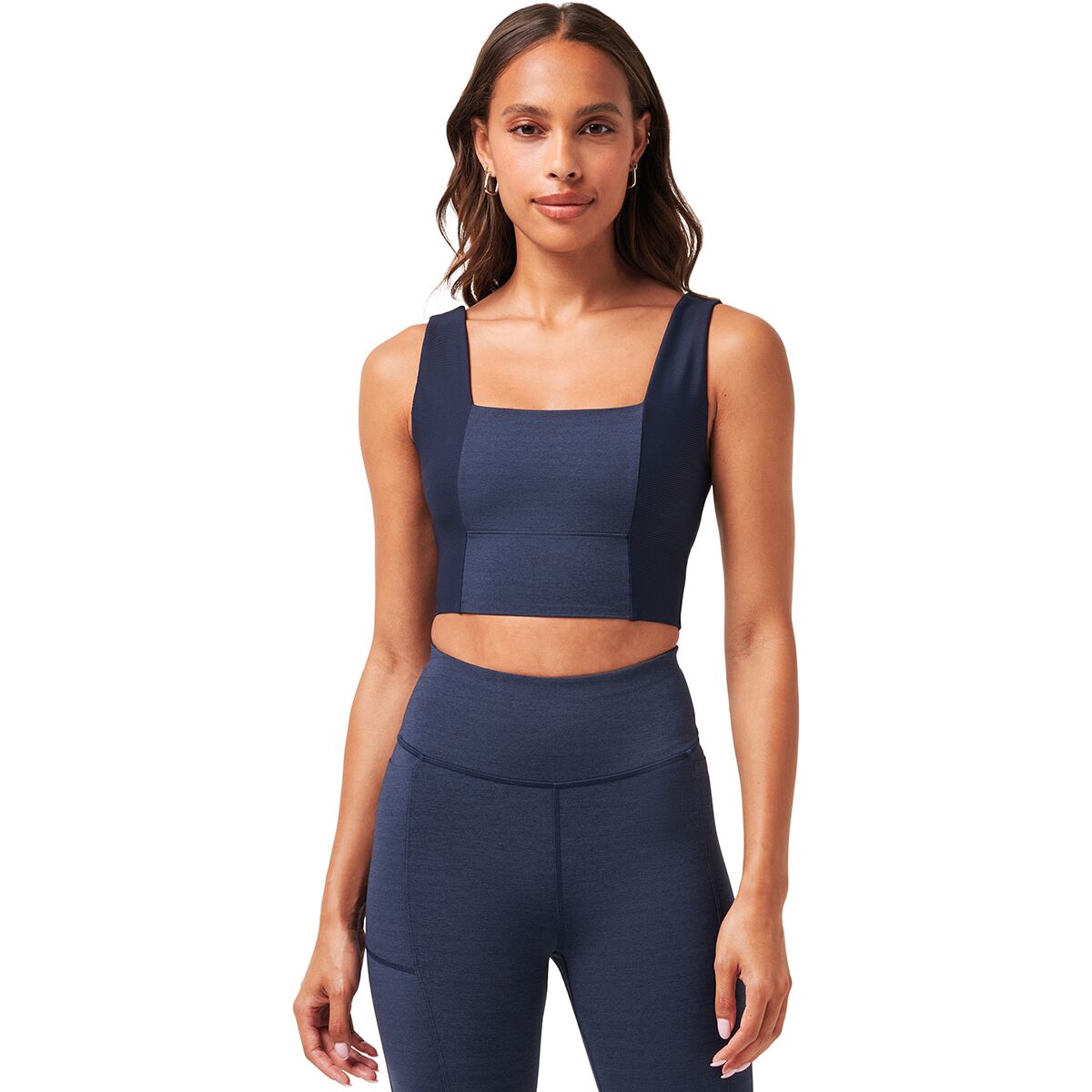 Image of TravisMathew Moveknit Sport Top - Women's Heather Navy Blazer, M